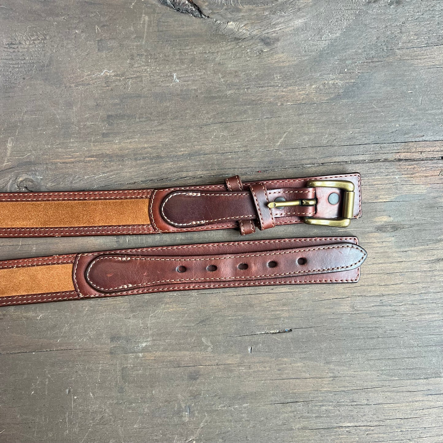 Orvis Two-Tone Leather Belt