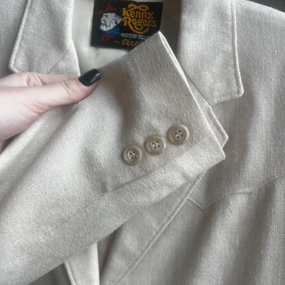 Kenny Rogers Beige Western Blazer