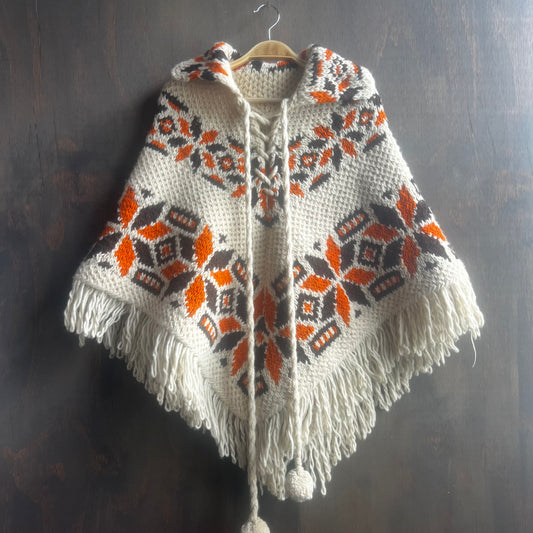 Knitted Western Poncho