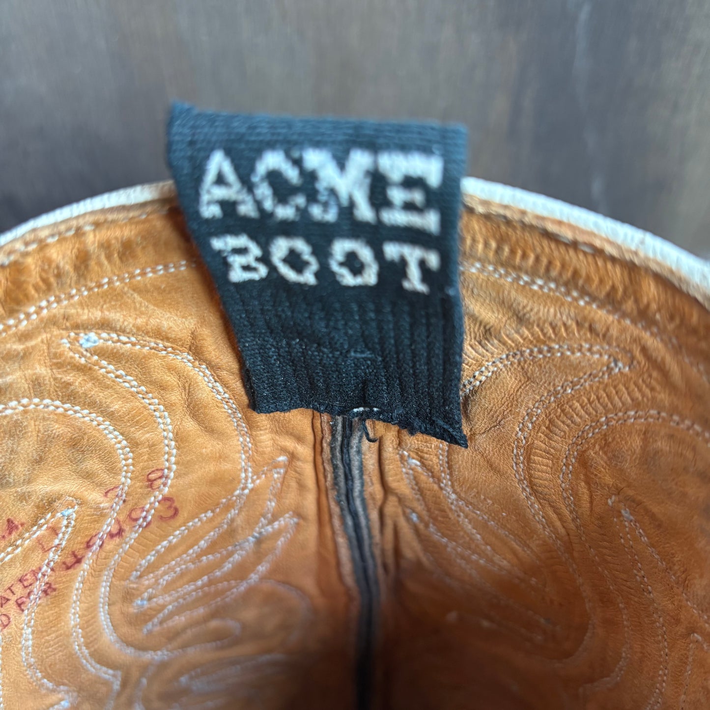 Vintage Acme Black Leather Boots