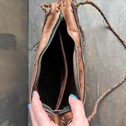 Vintage Brown Leather Bag