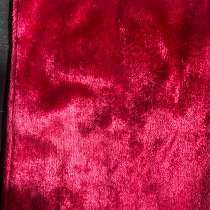 Long Red Velvet Gloves