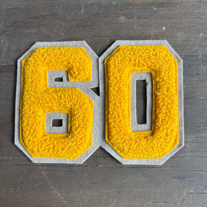 Vintage Yellow "60" Patch