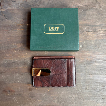 Vintage Dopp Collection Brown Leather Wallet