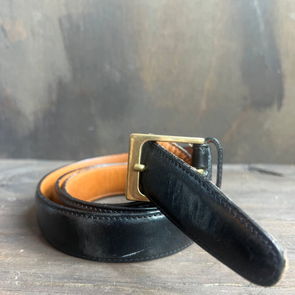 Paul Fredrick Black Leather Belt