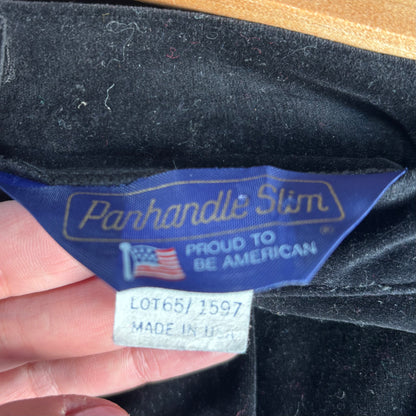 Vintage Panhandle Slim Black Velvet Skirt