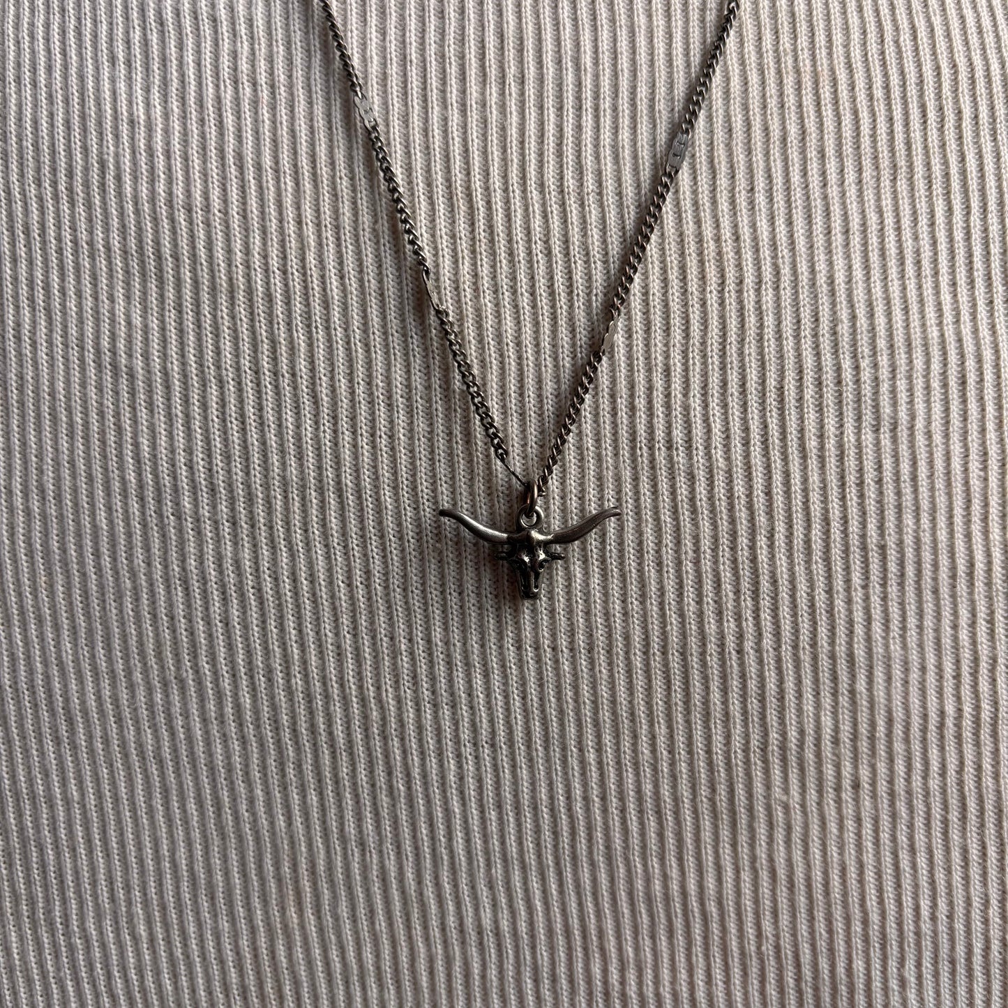 Longhorn Charm Necklace