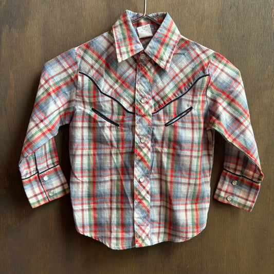 Vintage Sears Kids Pearl Snap Shirt