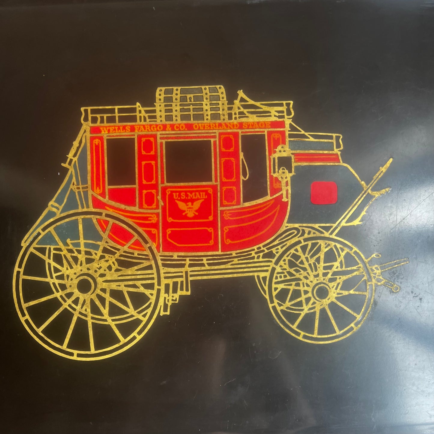 Couroc Stage Coach Platter