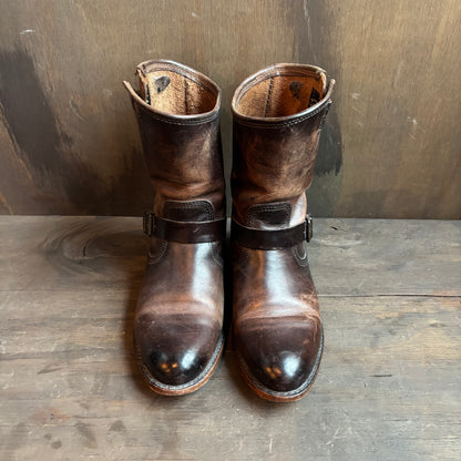 Frye Brown Leather Engineer Boots