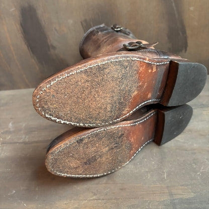 Frye Brown Leather Engineer Boots