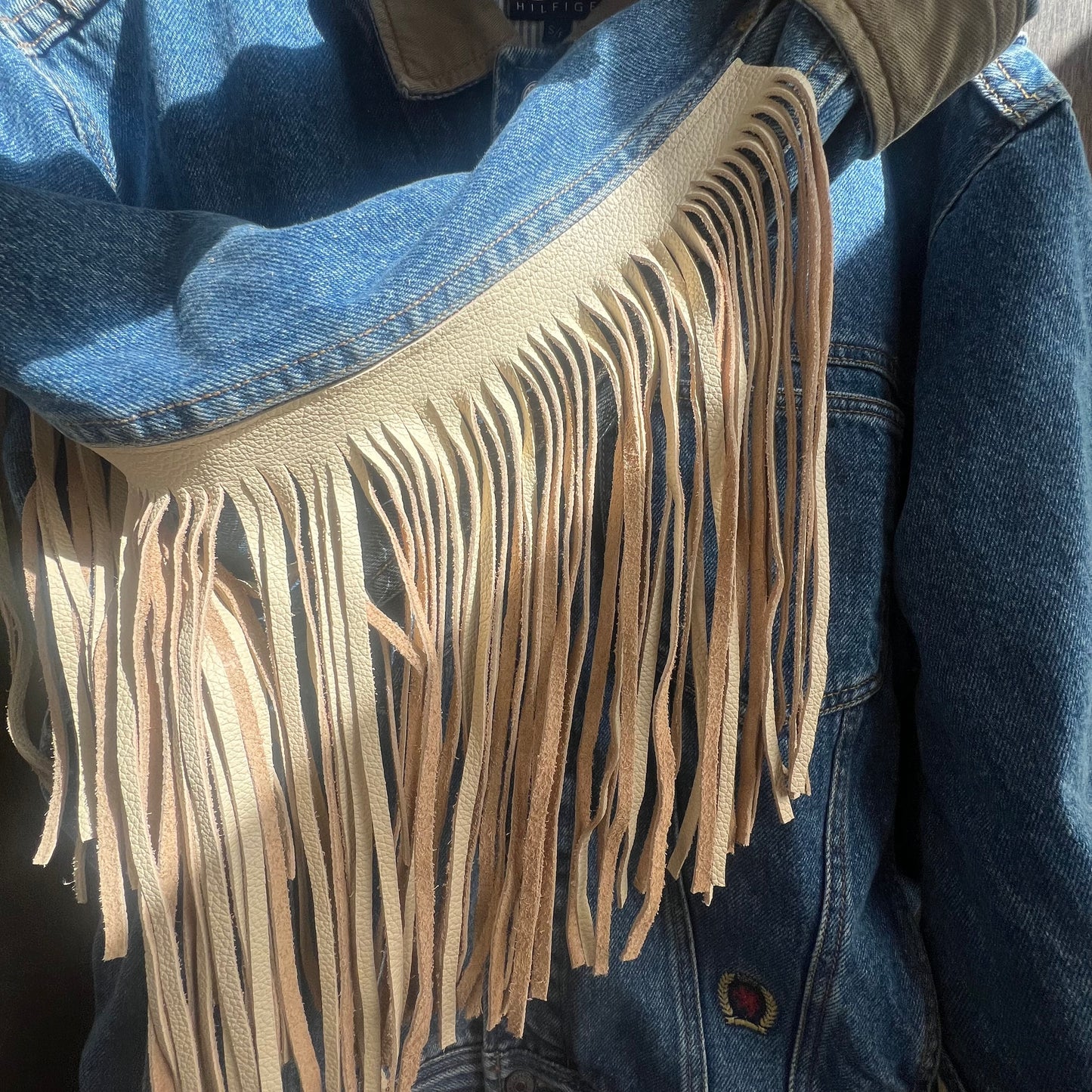 Out of The Blue Fringed Vintage Jacket