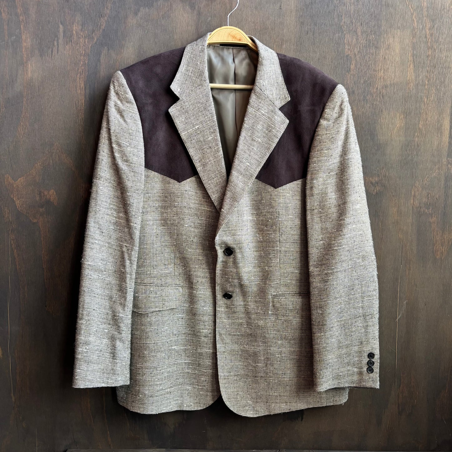 Silk Tweed Beige Blazer