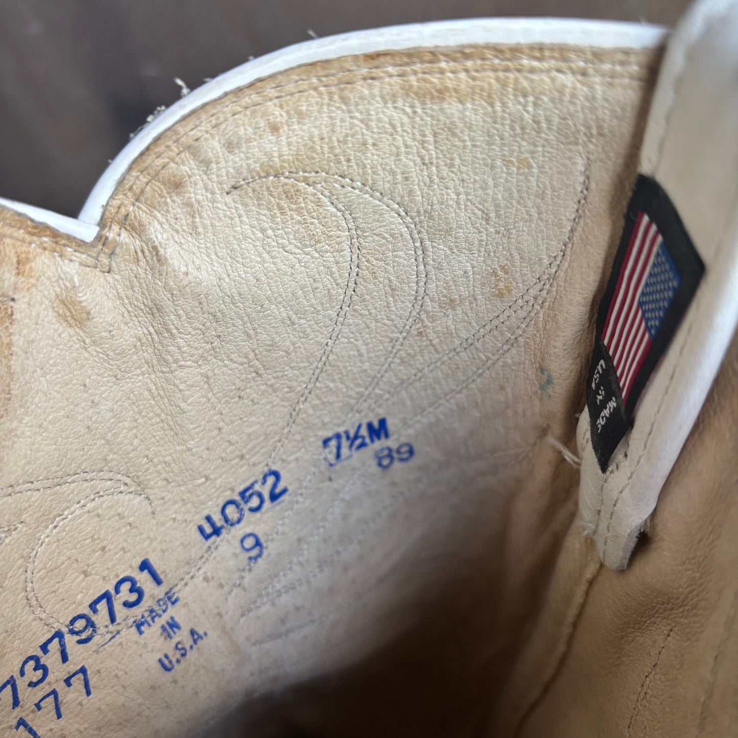 Dan Post White Boots with Reptile Cutouts