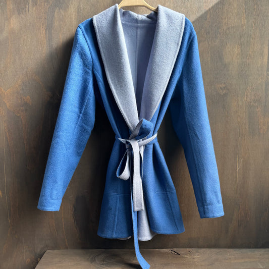Reversible Blue Cashmere Jacket