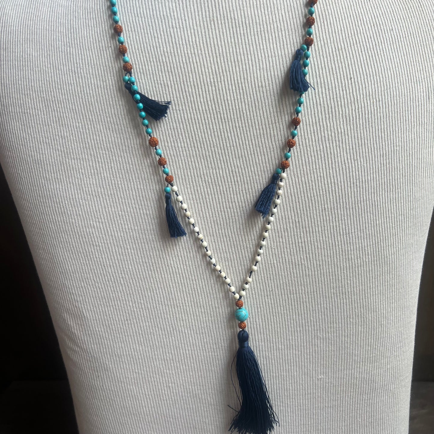 Beaded Tassel Necklace