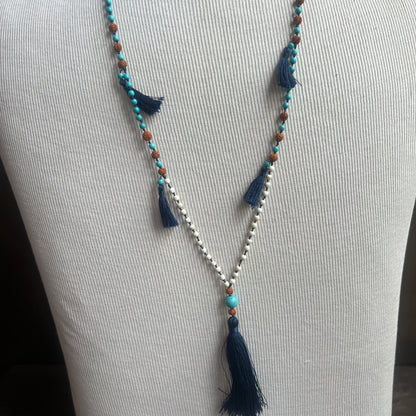 Beaded Tassel Necklace