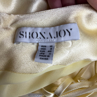 Shonajoy Yellow Spaghetti Strap Dress