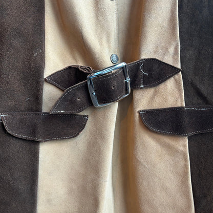 Vintage Leather Cape Jacket