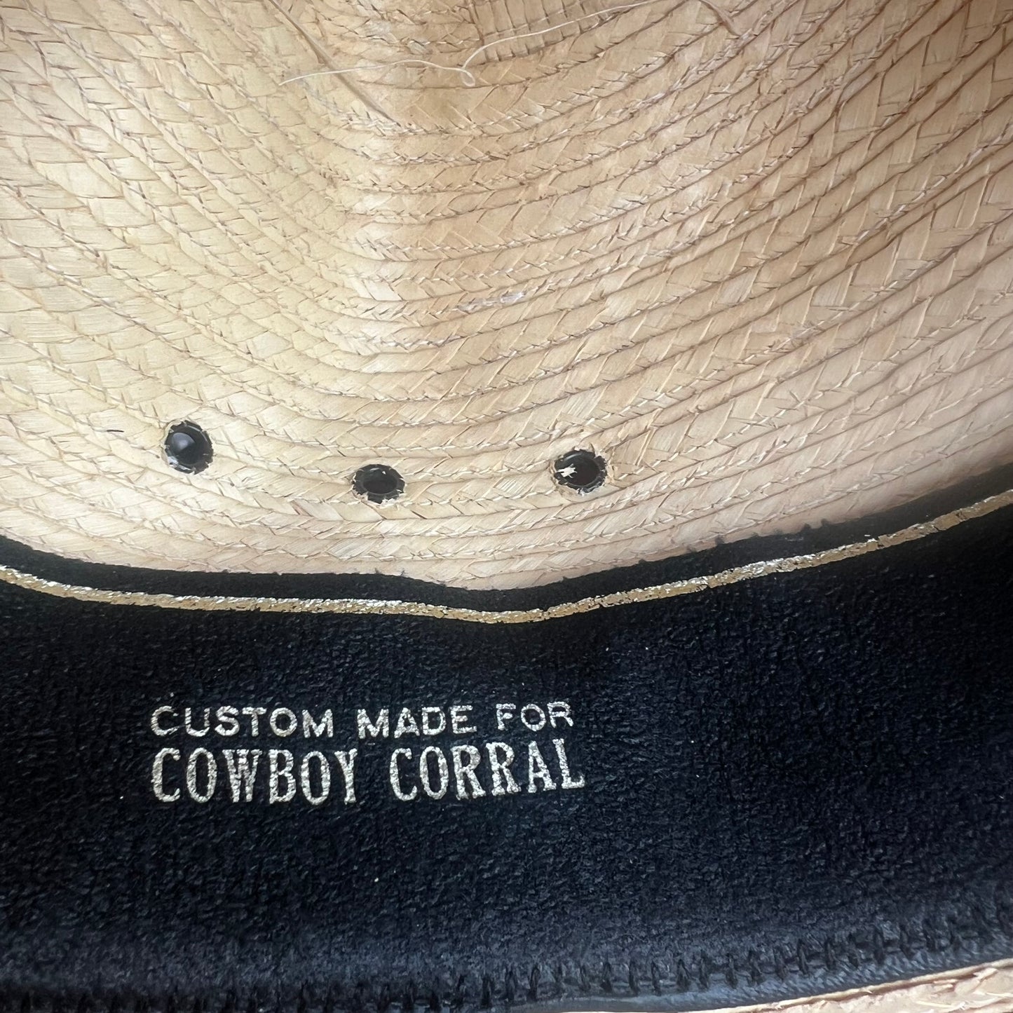 Cowboy Corral Custom Made Sombrero with Horse Hair Drawstring