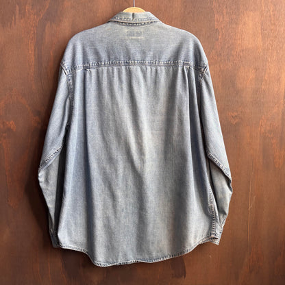 Eddie Bauer Distressed Denim Shirt