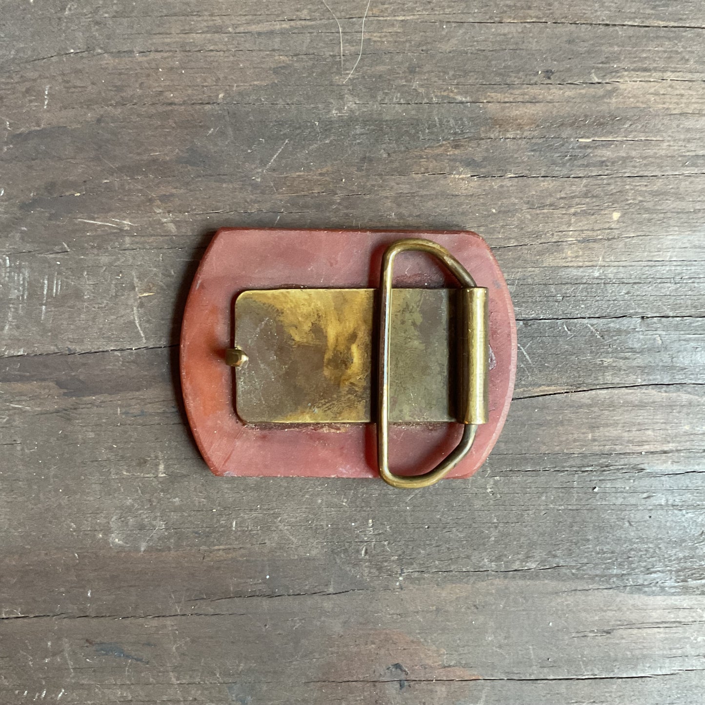 Red Agate Belt Buckle