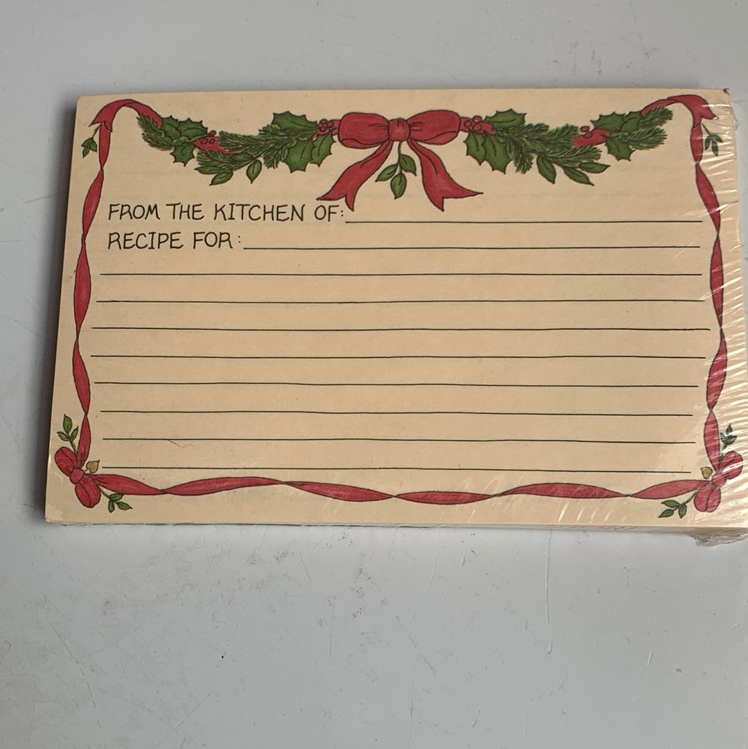 4x6 holiday recipe cards
