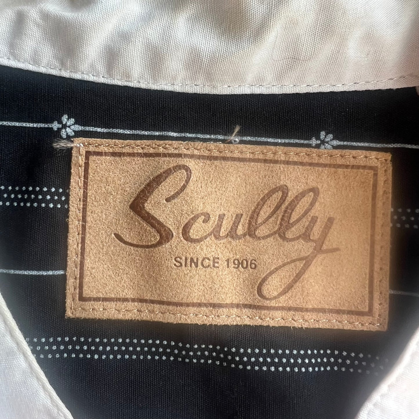 Black and White Scully Shirt