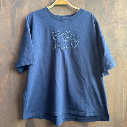 Custom Blue "Bless Your Heart" Tee Shirt