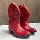 A Jama Kids Red Leather Boots