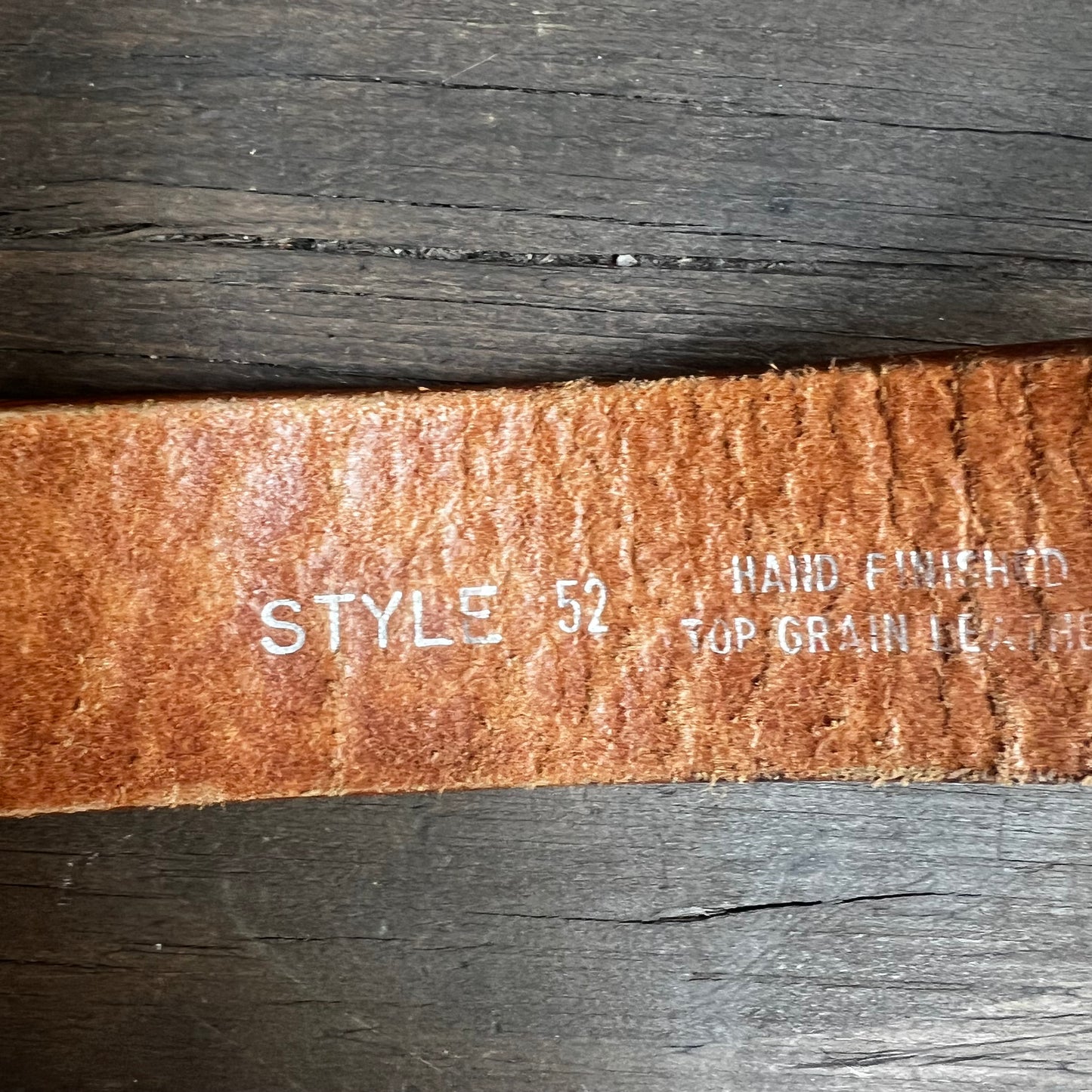 Penney’s Ranchcraft Tooled Leather Kids Belt