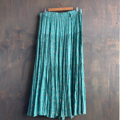 Teal Cowboy Boot Prairie Skirt