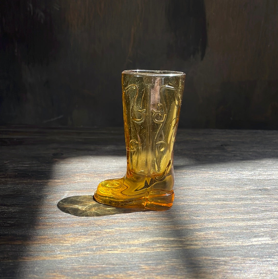 Vintage buy cowboy boot shot glasses