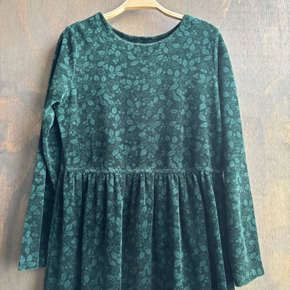 L.L. Bean Green Corduroy Dress