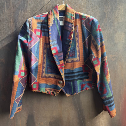 Rhonda Stark Woven Cropped Jacket