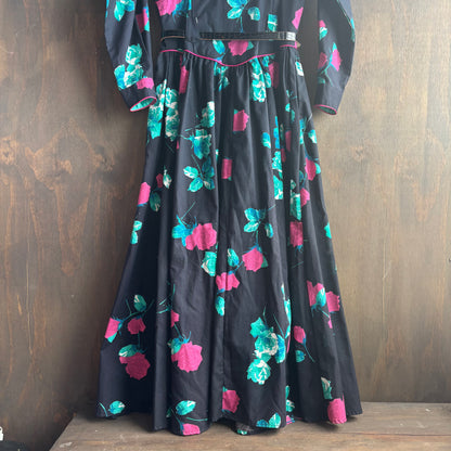 Vintage Roper Floral Belted Dress