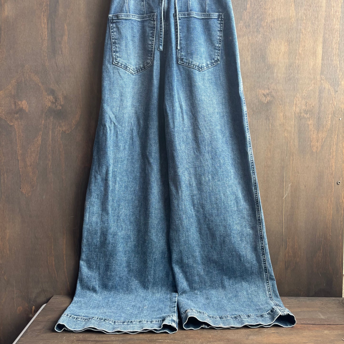 Strapless Denim Jumpsuit