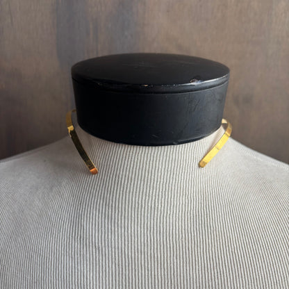 Brass Collar with Abalone Pendant