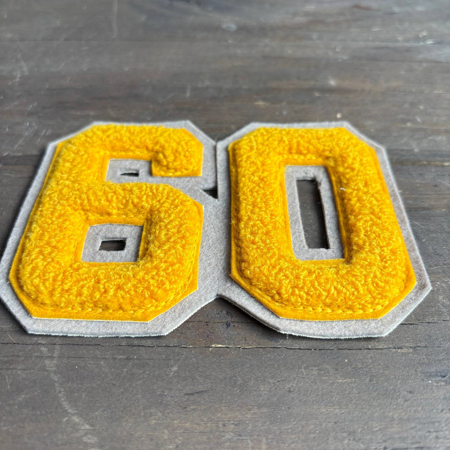 Vintage Yellow "60" Patch