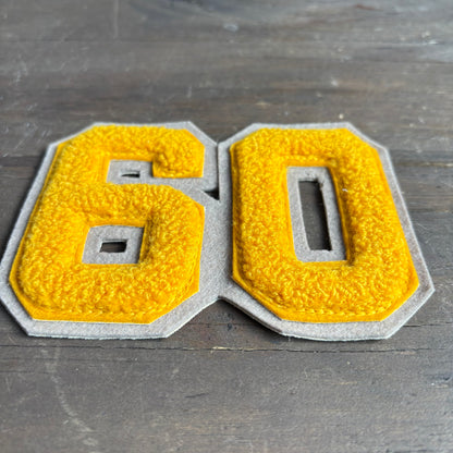 Vintage Yellow "60" Patch