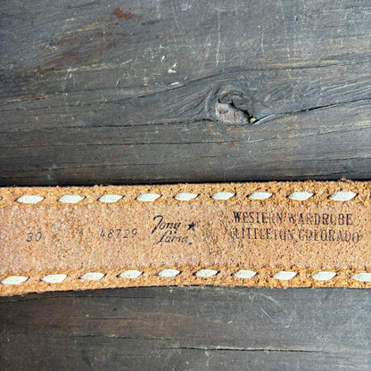 Tony Lama Tooled Leather Belt