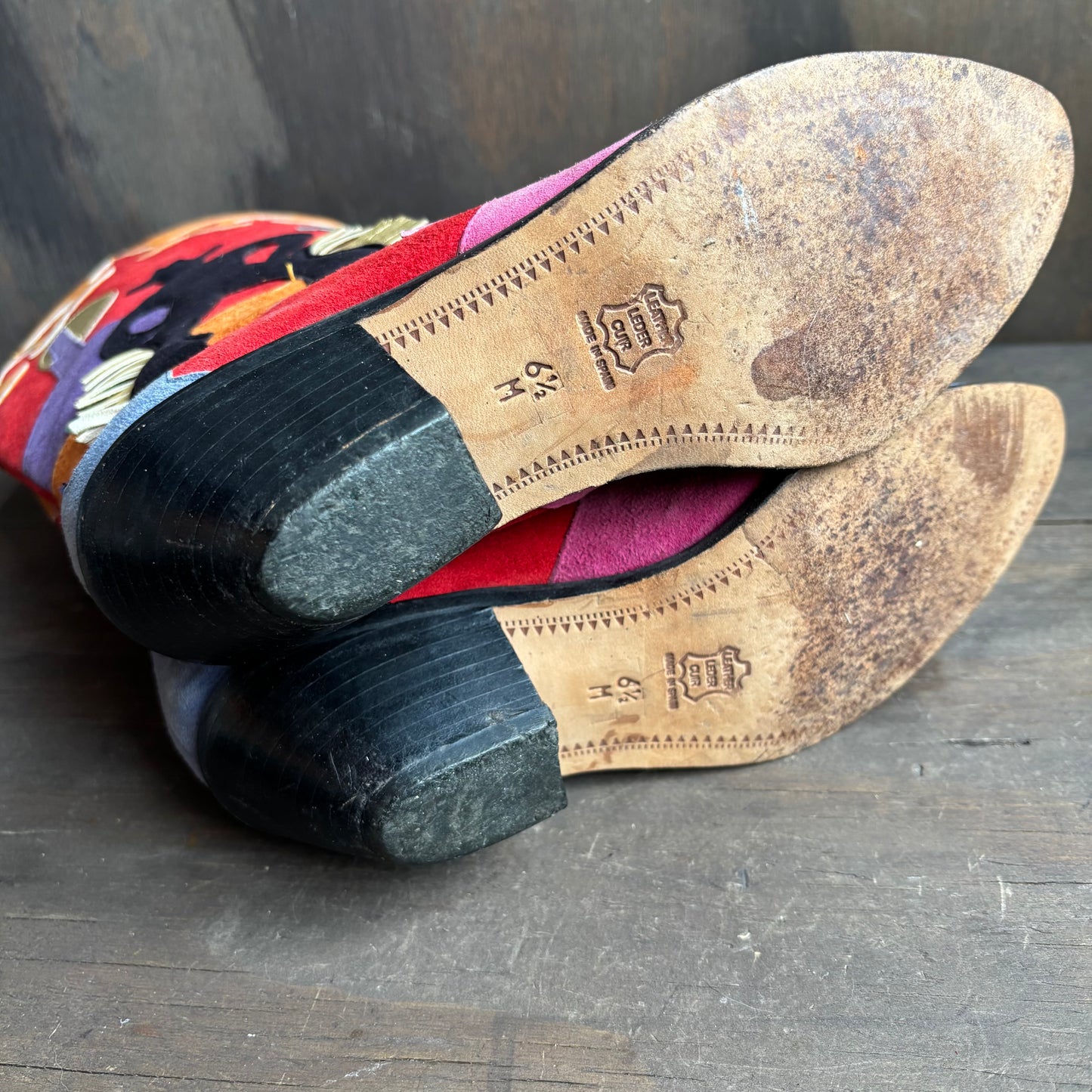 Zalo Multicolor Leather Boots