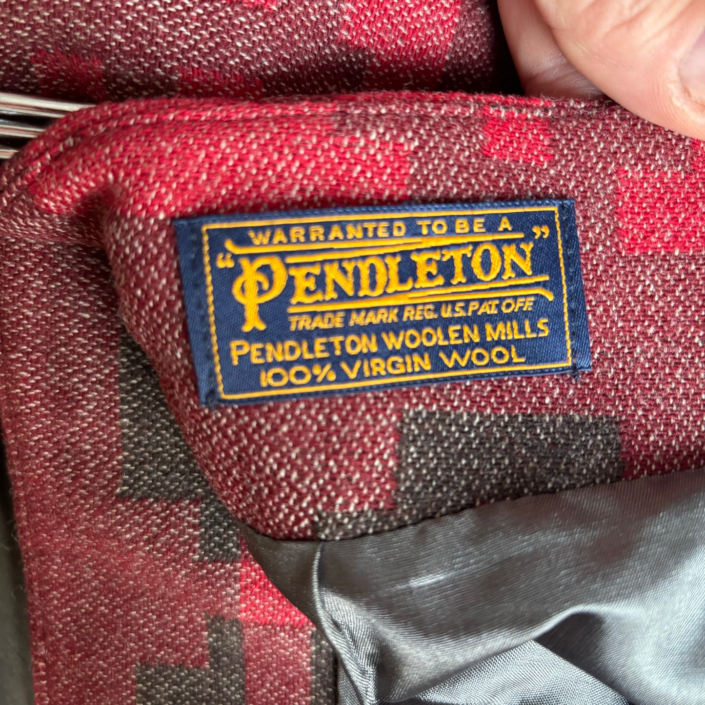 Pendleton Red Wool Skirt