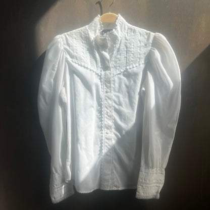 Circle T Western White Blouse