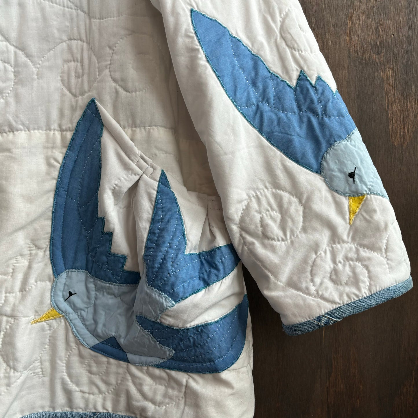 Vintage Bird Quilt Coat