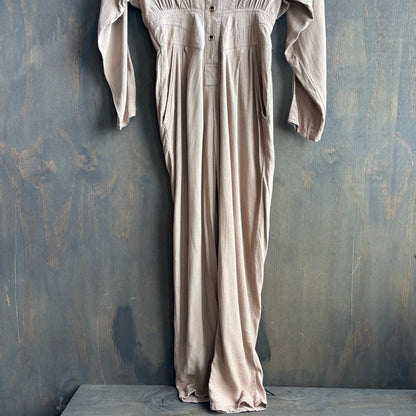 Vintage Beige Jumpsuit