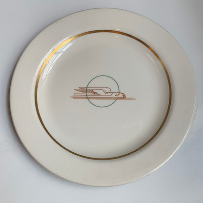 Train Plate- Sterling Vitrified China- G5