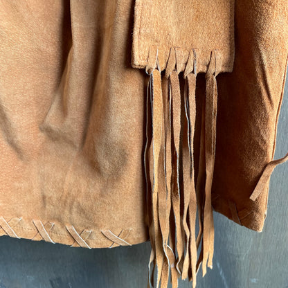 Vintage frontier wear suede skirt