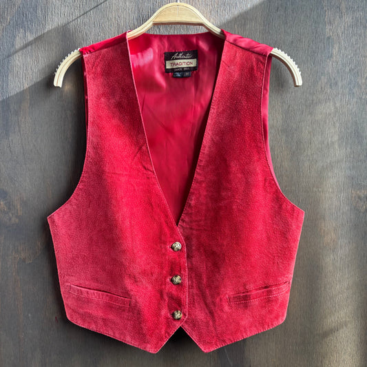 Red Suede Vest