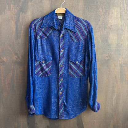 Vintage Cutter Bill Metallic Button Up